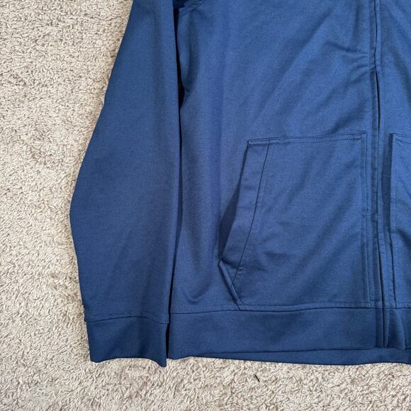Rhone Full Zip Hoodie Mens Size Large Blue Sweatshirt Jacket - Picture 2 of 11